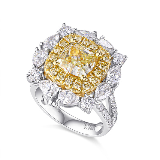 Yellow Diamond Ring & Pendant