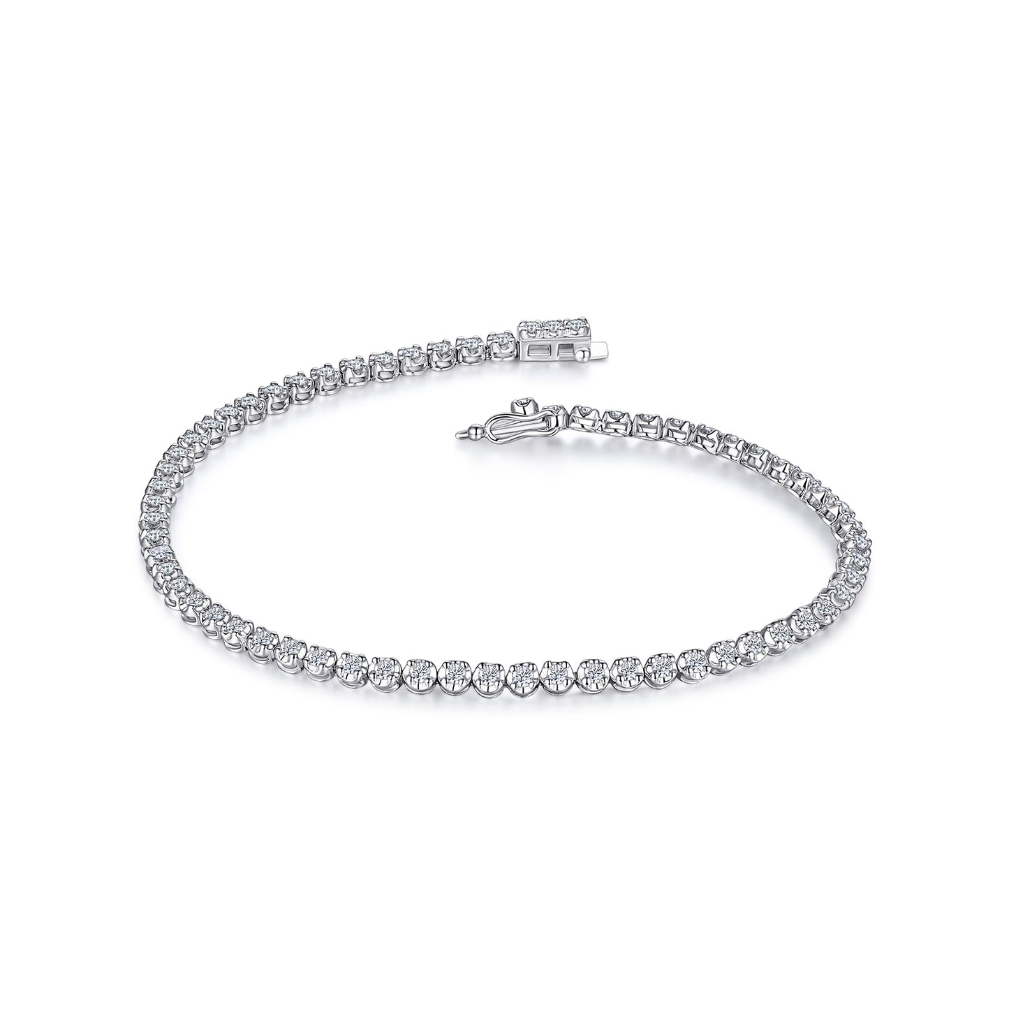 INFINITY SERIES 18K Gold 1 Carat Diamond Bracelet