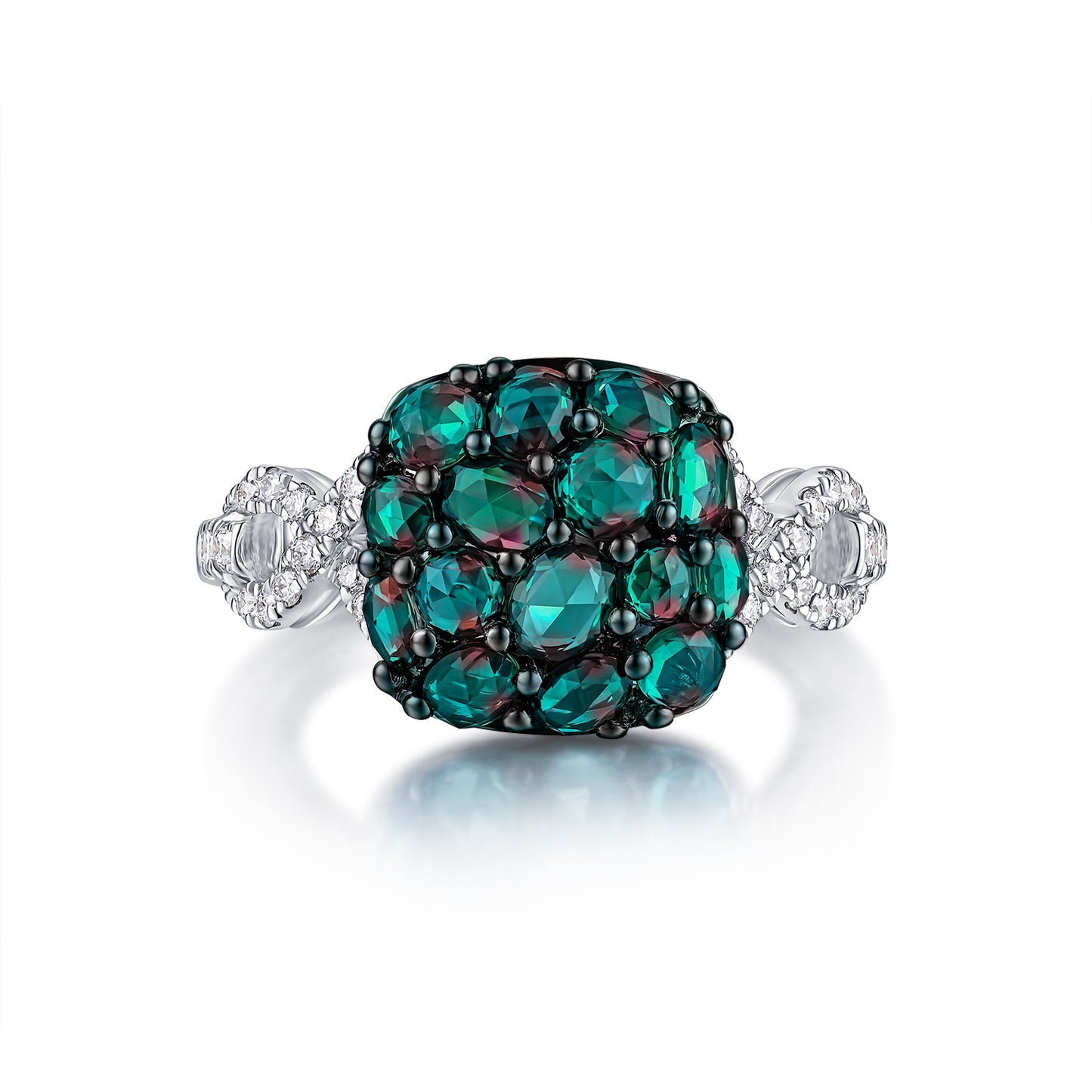 Alexandrite Bread Diamond Ring