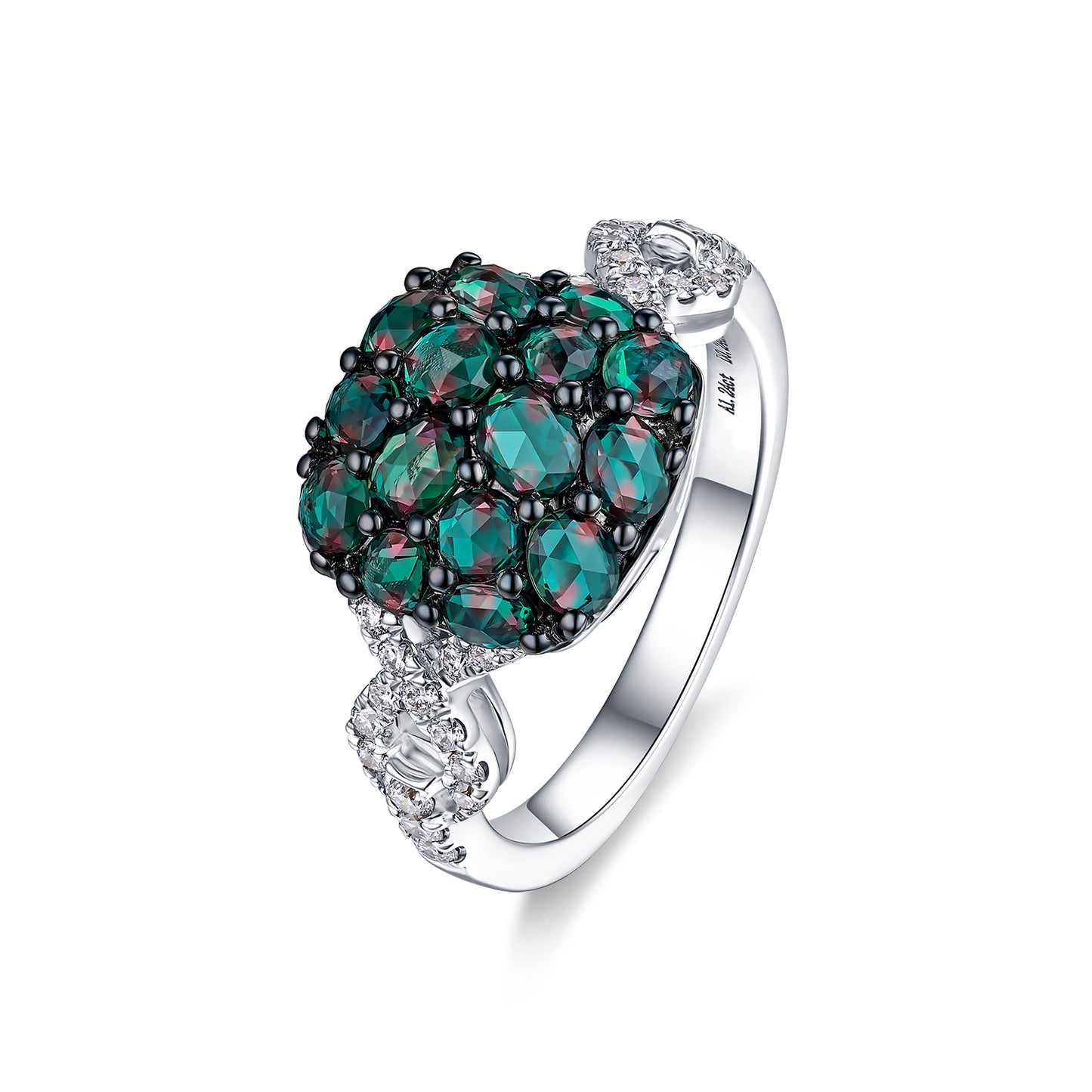 Alexandrite Bread Diamond Ring