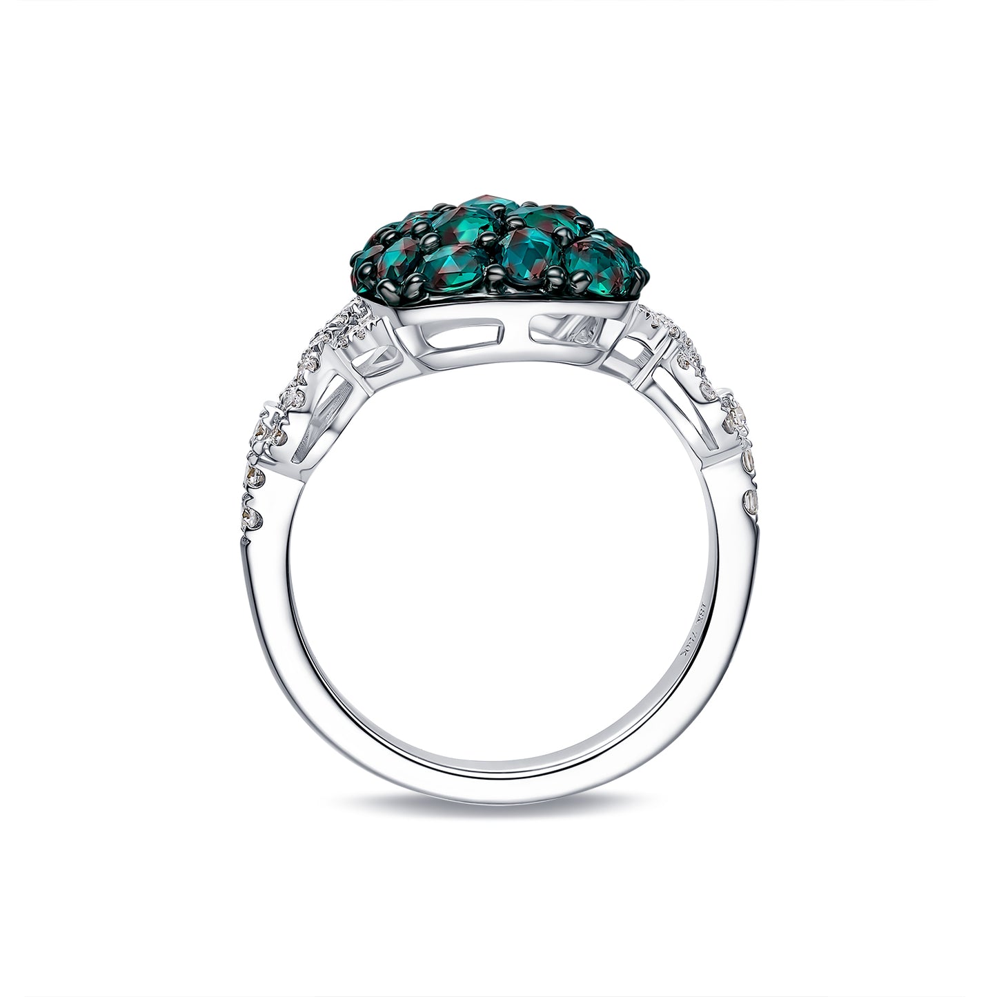 Alexandrite Bread Diamond Ring