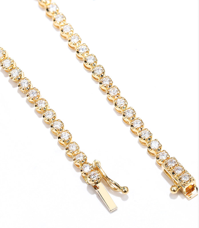 INFINITY SERIES 18K Gold 1 Carat Diamond Bracelet